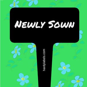 Engraved garden label for your garden – Newly Sown